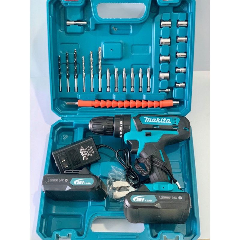 Máy Khoan Pin 26V Makita 3 Chức Năng, Bắn Vít-Khoan-Búa