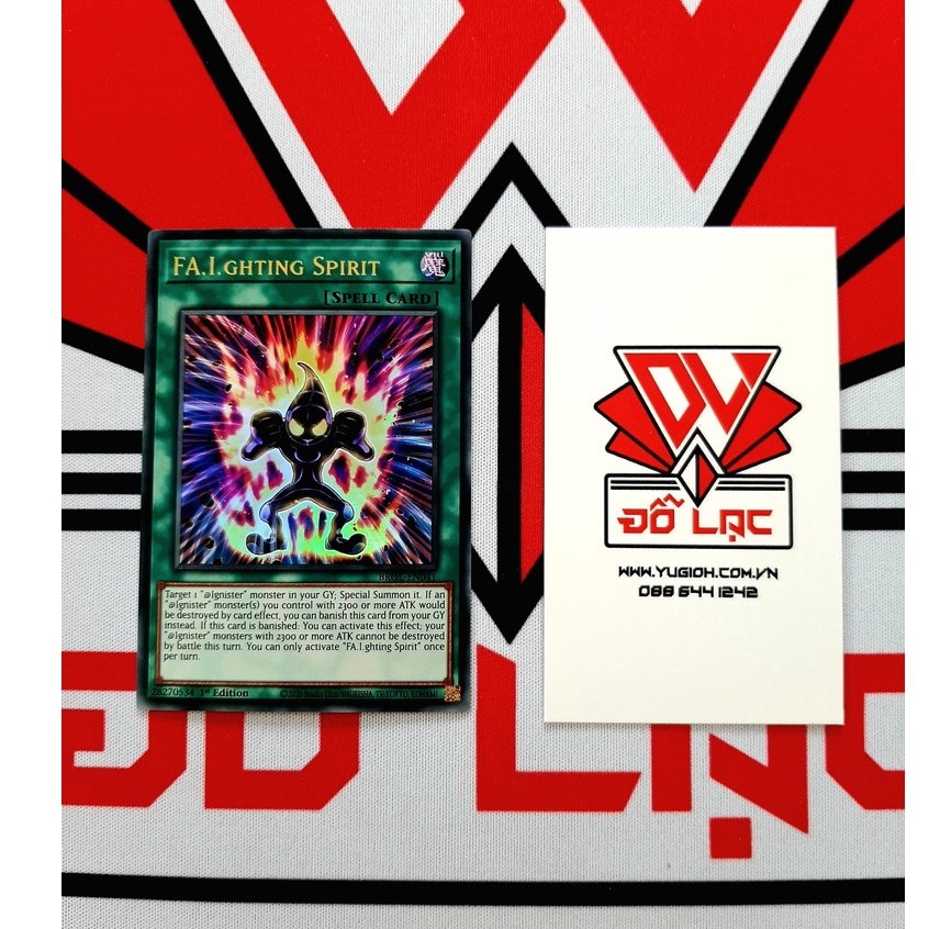 [ ĐỖ LẠC SHOP ] Thẻ Bài Yugioh Spell FA.I.ghting Spirit - BROL-EN041 - Ultra Rare 1st Edition