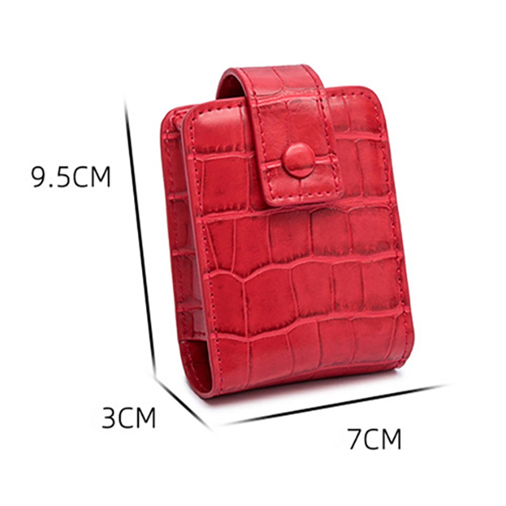 [Hàng mới về] Túi đựng son môi mini bằng da PU có gương tiện lợi khi đi du lịch tùy chọn màu sắc