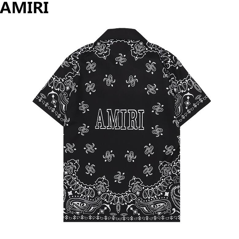 Amir Áo Sơ Mi cotton Ngắn Tay In Họa Tiết Thời Trang Cho Nam Nữ