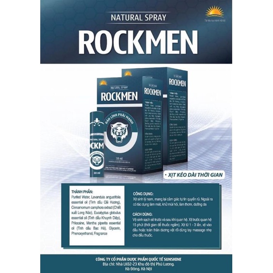Xịt sinh lý nam Rockmen
