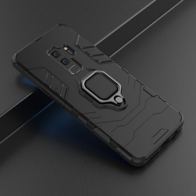 Ốp lưng Samsung S9 Plus / S8 Plus / S10 Plus / S10  chống sốc Iron Man Iring siêu bền nhẫn hút ô tô giá đỡ xem phim