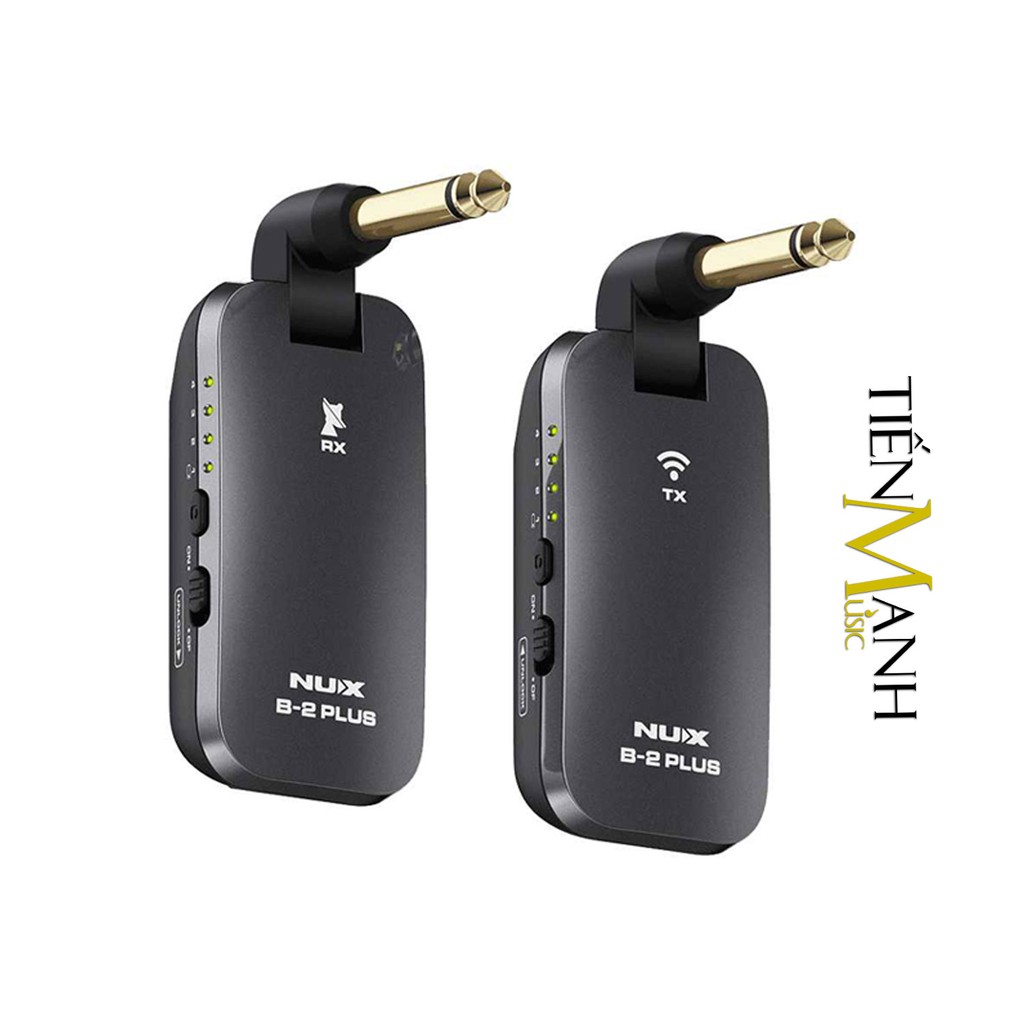 [Chính Hãng] Bộ Thu Phát Tín Hiệu Không Dây Nux B2 Plus 2.4Ghz Wireless System Cho Đàn Guitar, Nhạc Cụ Pin sạc B-2