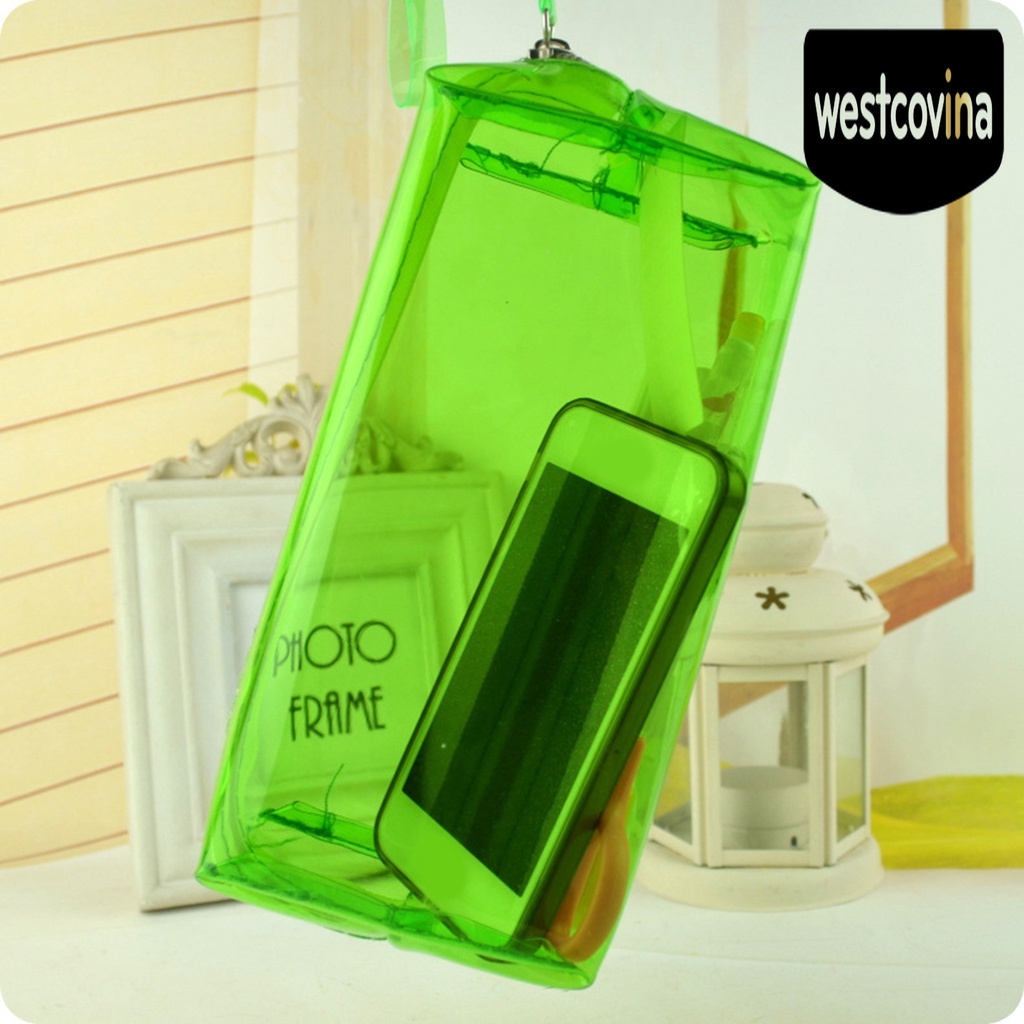 Phương Tây✎Túi Đựng Bút Bằng Nhựa PVC Trong Suốt Cỡ Lớn Tiện Dụng