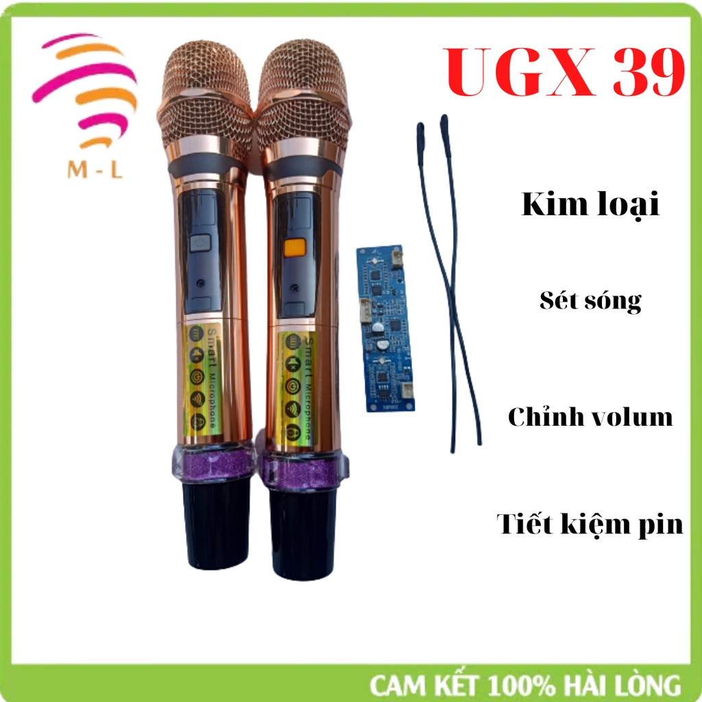 Miro Không Dây UGX39 Dùng Cho Loa Kéo  Đầu Mi Nhẹ Nâng Tiếng Ca Cực Hay -  Siêu Linh Kiện M _ L