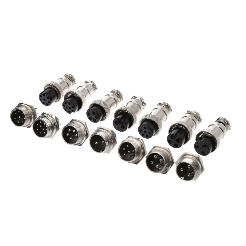 Phích cắm nối dây điện cho bảng kim loại hàng không GX16 16mm 2/3/4/5/6/8/9 pin