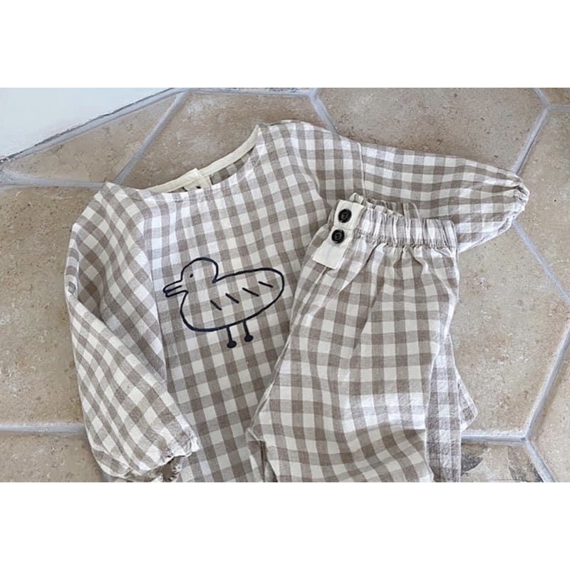 xô muslin 2 lớp caro xám to siêu sang may đồ cho bé mềm mịn thấm hút mồ hôi