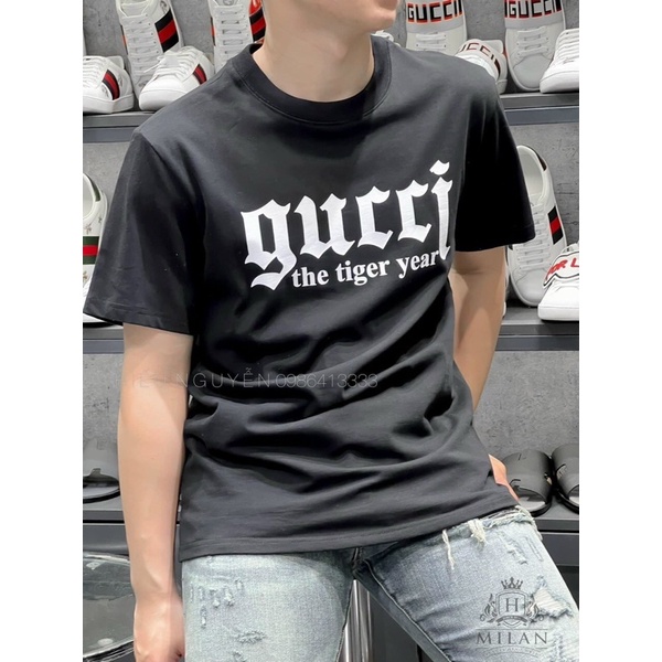 Áo thun nam cổ tròn , áo GUCCI thun lạnh cao cấp phong cách trẻ trung , năng động