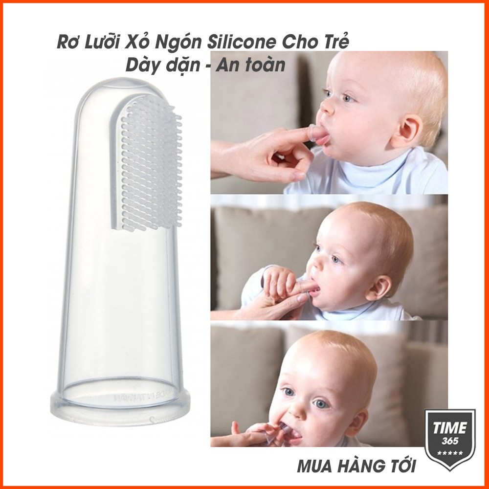 Rơ Lưỡi Xỏ Ngón Silicone Cho Trẻ (Trắng)