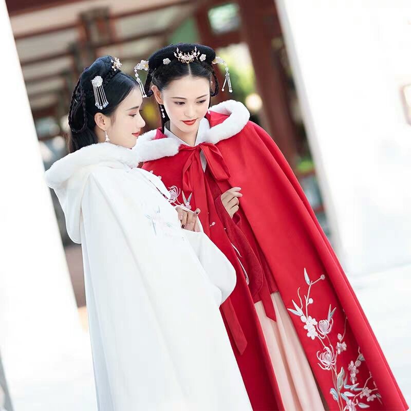 chân váy tennisChân váy☾☋❀Áo choàng ban đầu phong cách Trung Quốc thêu của phụ nữ cổ trang phục Hanfu mùa thu v