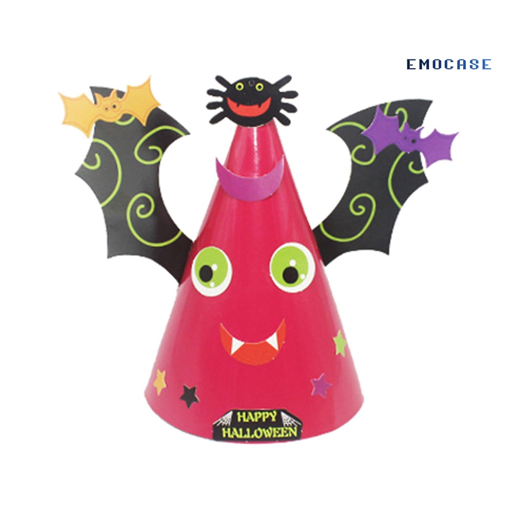 Mũ Beanie Hóa Trang Phù Thủy Dơi Bí Ngô Ma Cà Rồng DIY Cho Bé