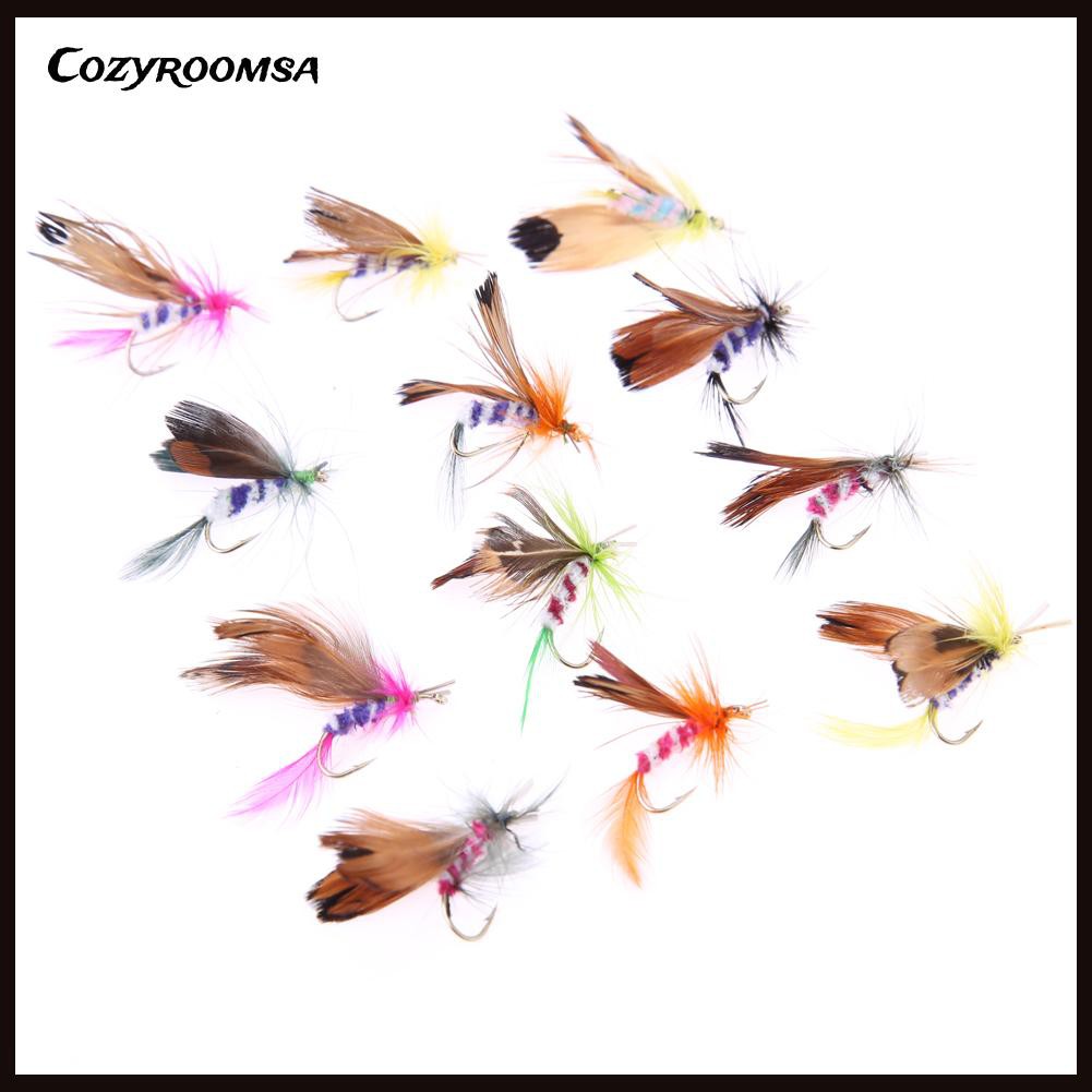 Set 12 Mồi Câu Cá Giả Côn Trùng Chuyên Dụng