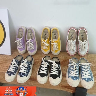 Giày Vải Canvas Kiểu Hàn Quốc Thiết Kế Trẻ Trung Cho Nữ