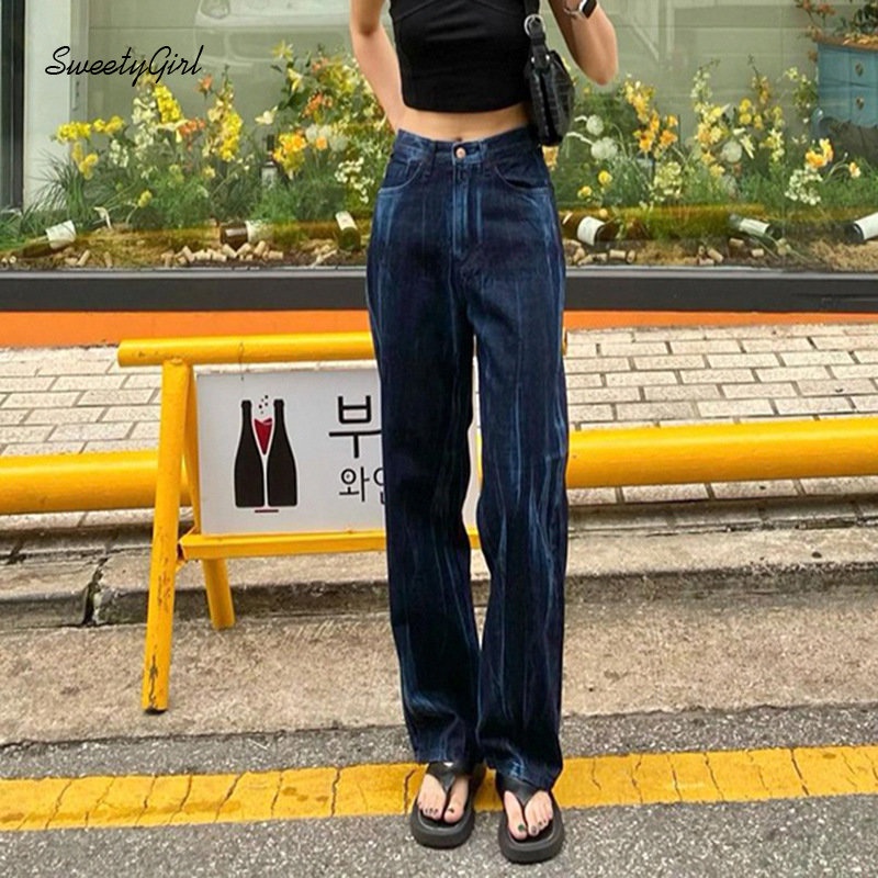 MsMona Quần Jeans Denim Lưng Cao Dáng Ôm Màu Nhuộm Phối Túi Thời Trang 2022 Cho Nữ