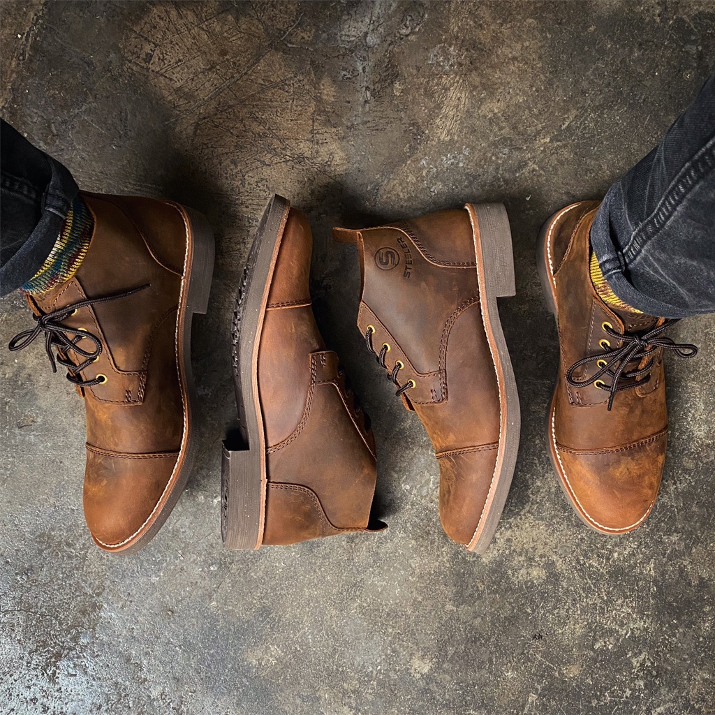 Steed Logan MidBoot da bò sáp ngựa điên 🦬