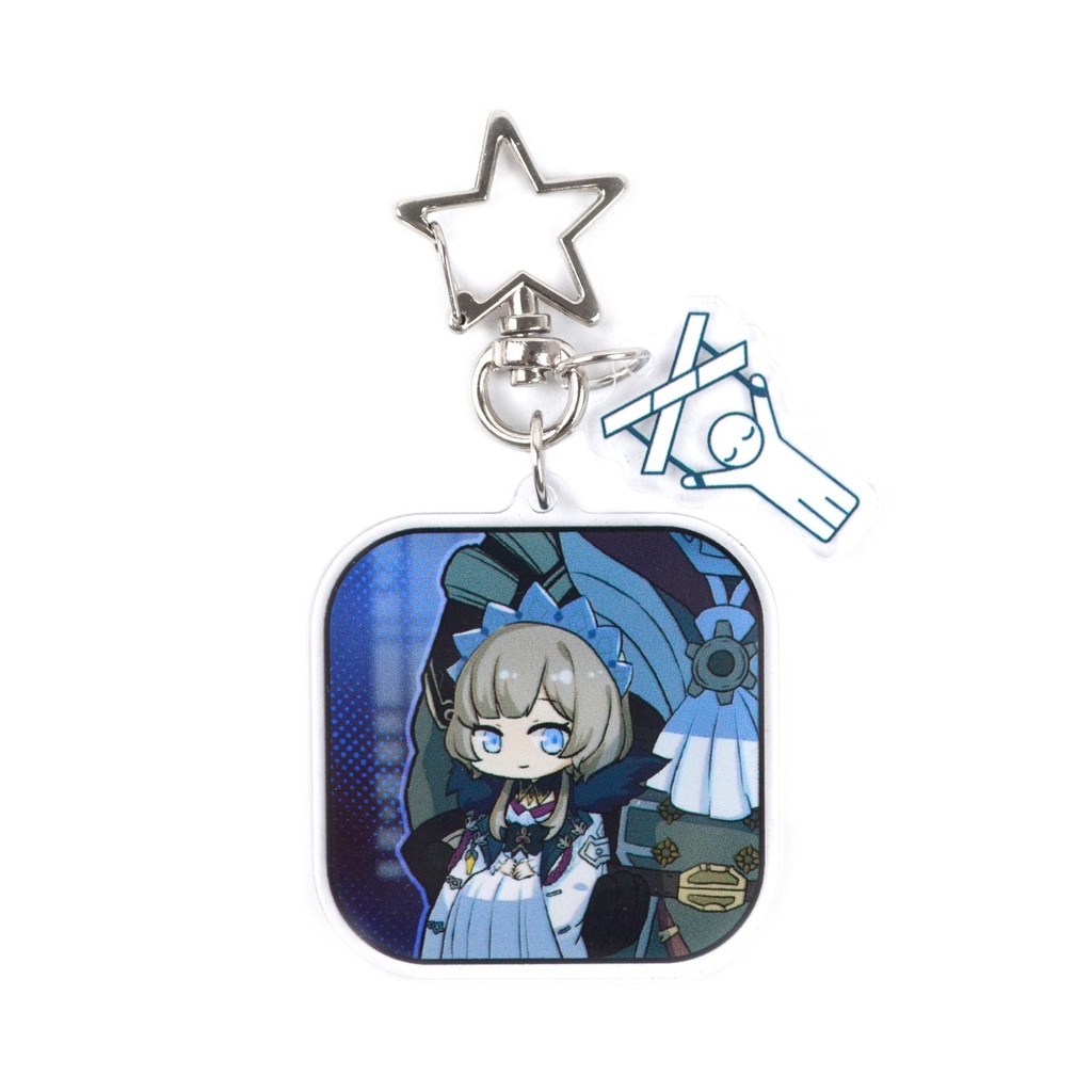 (Sản phẩm mới) Genshin Impact Fatui Harbingers Captain Maiden Cosplay Keychain Bác sĩ Servant Childe Puppet Bag Mặt dây chuyền Người hâm mộ Quà tặng LUDT