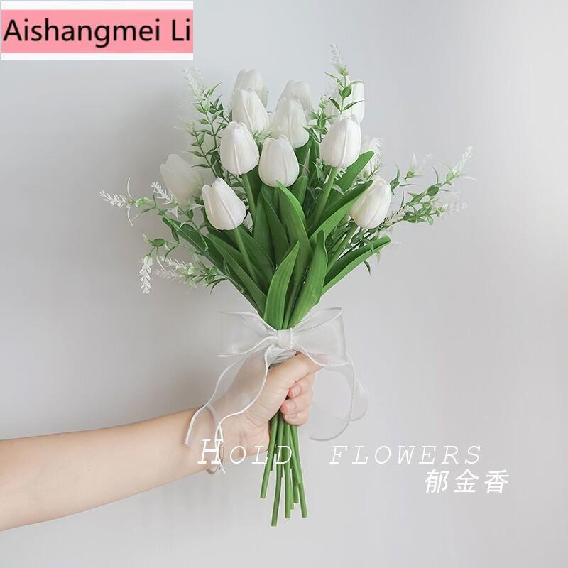 Bó Hoa Tulip Nhân Tạo Dùng Trang Trí Nhà Cửa/Tiệc Cưới/Chụp Ảnh