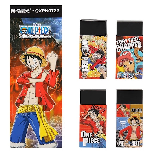 Tẩy chì đen cướp biển One Piece 2B siêu sạch M&amp;G - QXPN0731 / QXPN0732 - 1 viên