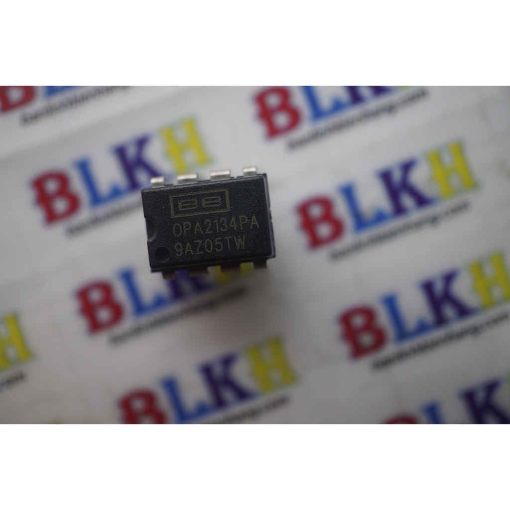 IC Opam Audio OPA2134PA 2134 DIP-8 chính hãng BB (Burr Brown) Malaysia - chữ vàng, trắng / korea kèm đế