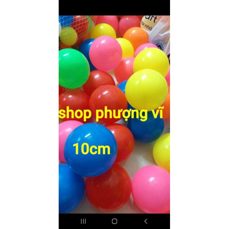 combo 100 bóng nhựa size to 10cm hàng Việt Nam.