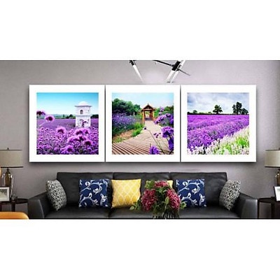 Tranh đính đá hoa tuylip KT:136x46cm,.tranh gắn đá chưa gắn.