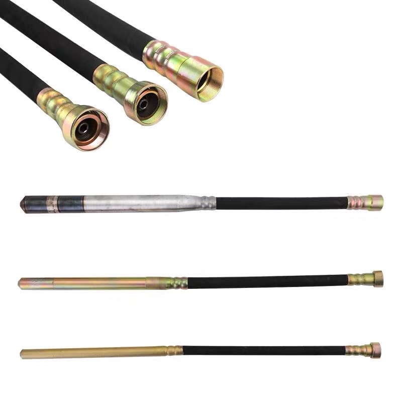 Dây đầm dùi bê tông phi 35mm 1,0-1,2m dùng cho máy đầm rung khí nén bê tông loại nhỏ.