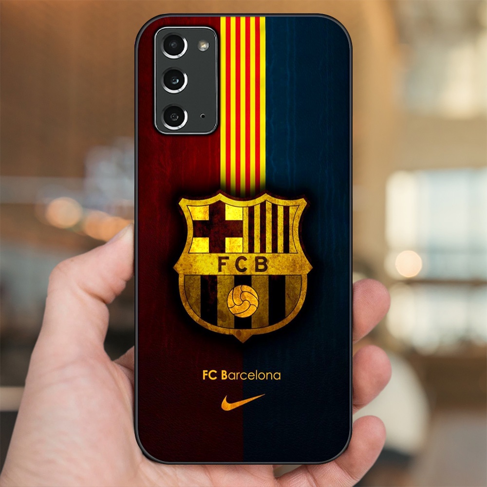 Ốp lưng Samsung Note 20 viền đen in hình Barcelona Barca