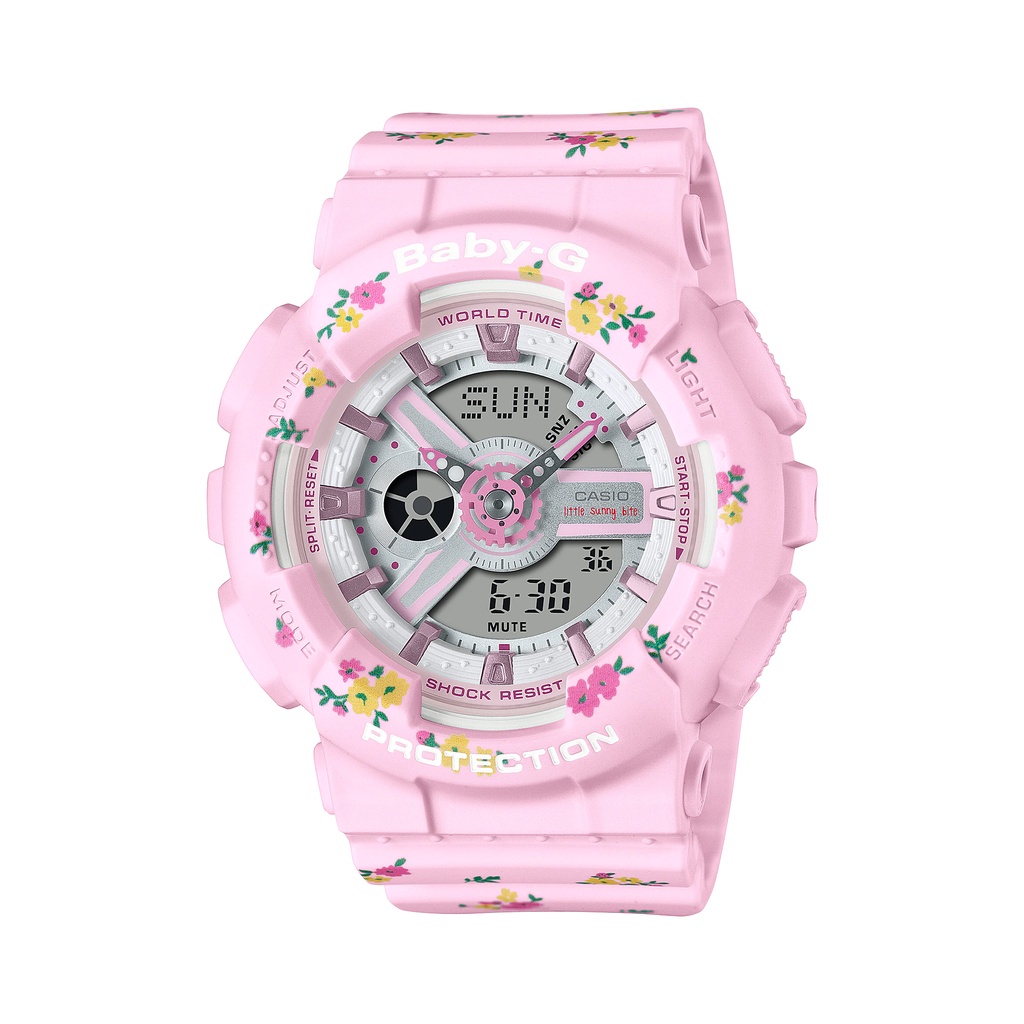 Đồng hồ nữ Casio Baby-G BA-110LSB-4A Little Sunny Bite phiên bản giới hạn, chống va đập, chống nước 100m, chính hãng