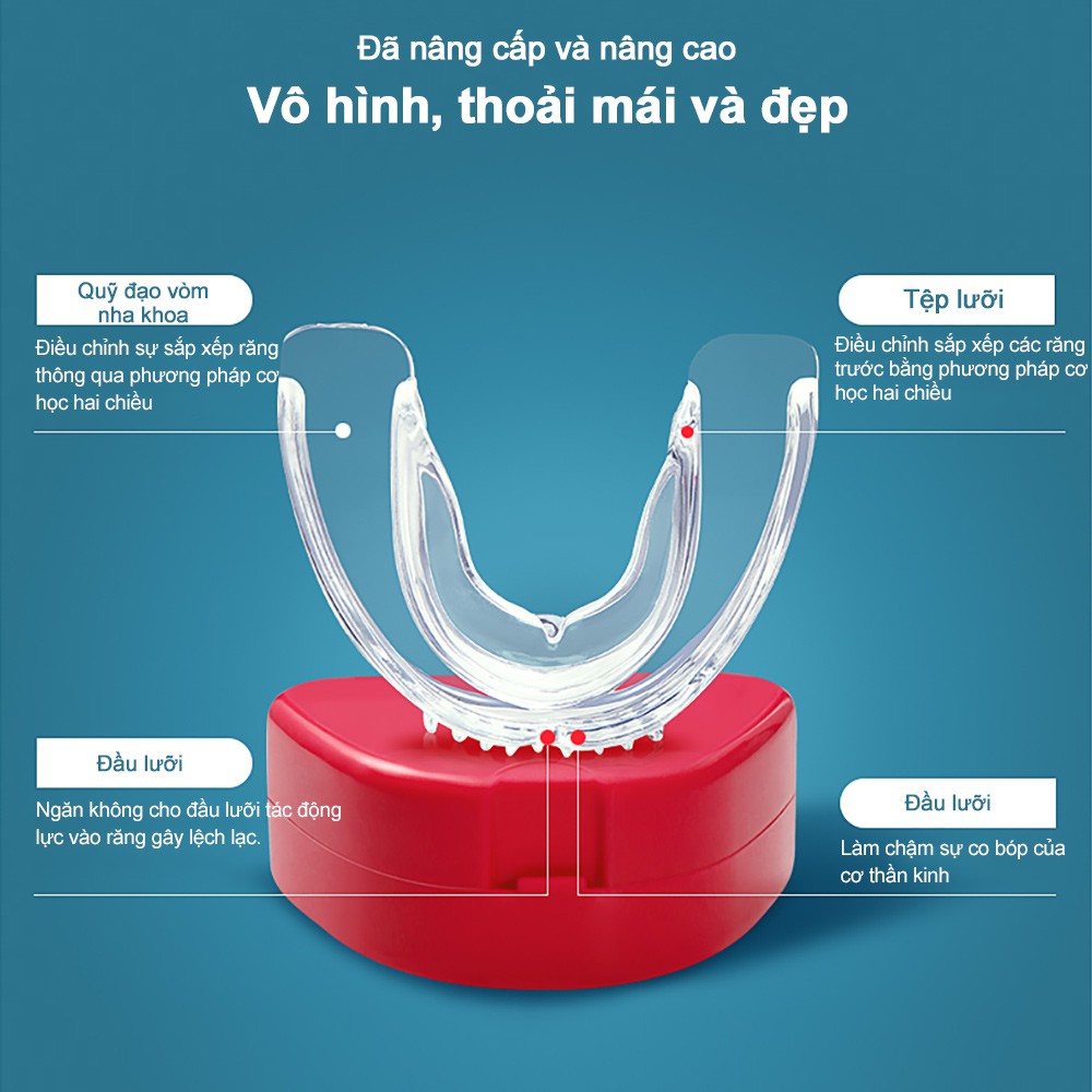 Dụng Cụ Chỉnh Nha Niềng Răng Cofoe Trong Suốt Bảo Vệ Răng Chống Mài Mòn
