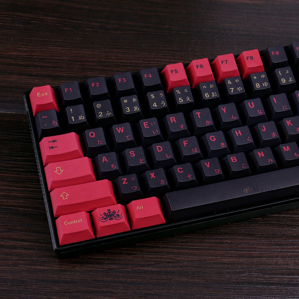 Keycap GMK Other shore flower red 129 nút chất liệu PBT dành cho bàn phím cơ