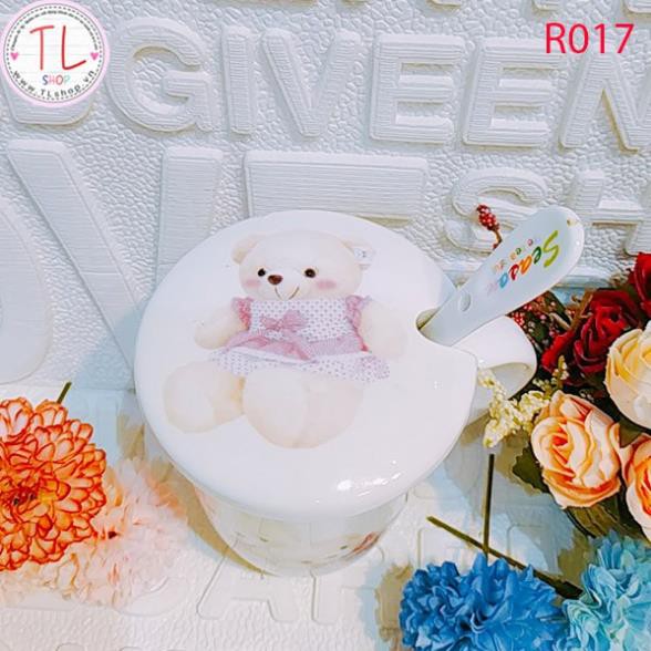 Ly sứ - Cốc sứ - Ly sứ hình hai chú gấu bông - Ly sứ BESTEST FRIEND EVER -  Ly uống cà phê - Cốc uống cà phê