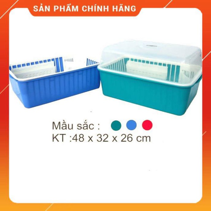 [FreeShip] Rổ úp bát có nắp SONG LONG - 00391 , hàng chính hãng