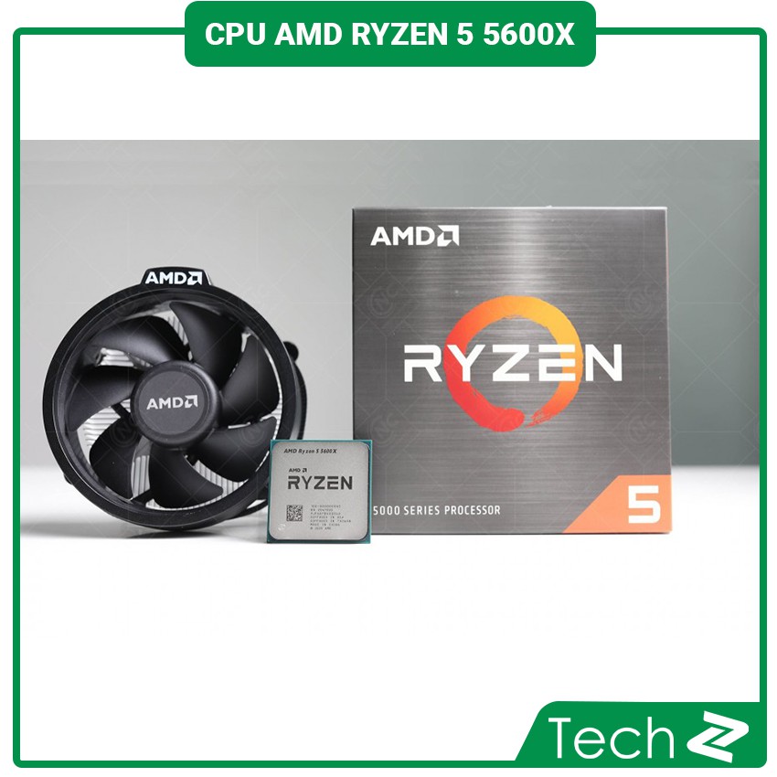 CPU AMD Ryzen 5 5600X (3.7 GHz Upto 4.6GHz / 35MB / 6 Cores, 12 Threads / 65W / Socket AM4)