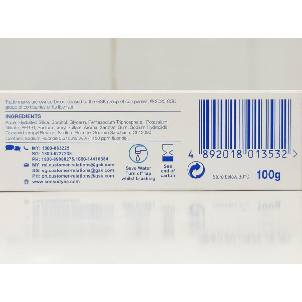 Kem Đánh Răng Làm Sạch Sâu Sensodyne Deep Clean Toothpaste 100g