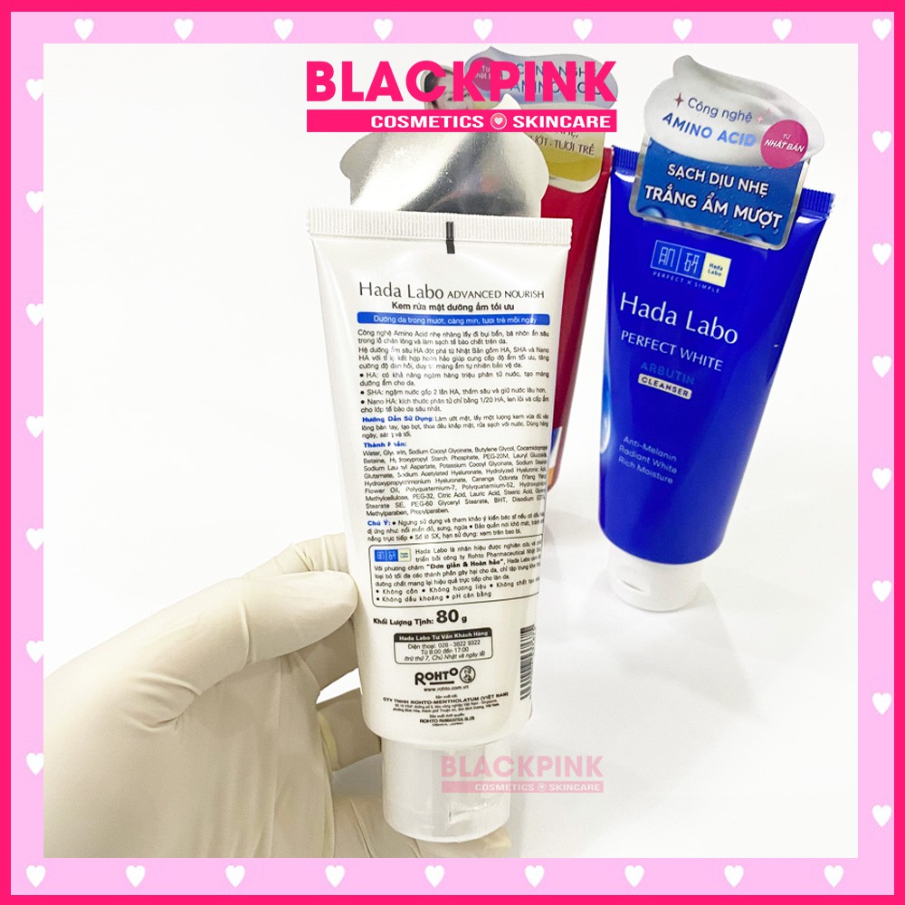 Sữa rửa mặt Hada Labo cấp ẩm chuyên sâu, dưỡng trắng trẻ hóa làn da 80g | BigBuy360 - bigbuy360.vn