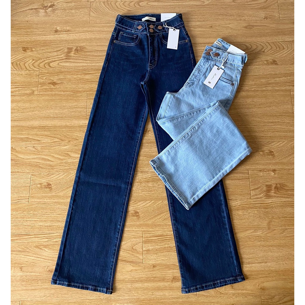 QUẦN JEANS SUÔNG 4 NÚT ZAREEN JEA108 XANH ĐẬM | BigBuy360 - bigbuy360.vn