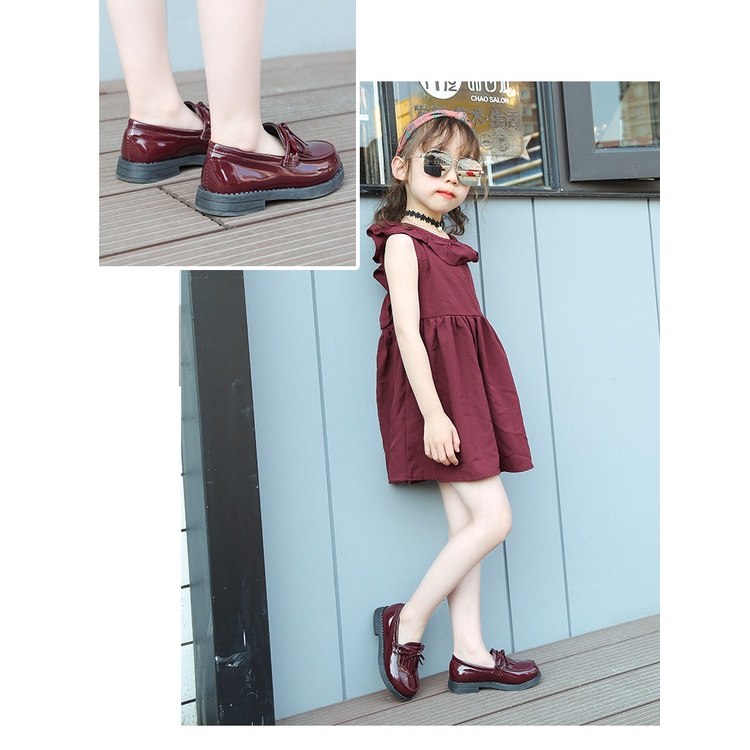 Giày Búp Bê Da Đế Mềm Phong Cách Hàn Quốc Thời Trang Mùa Thu 2022 Cho Bé Gái