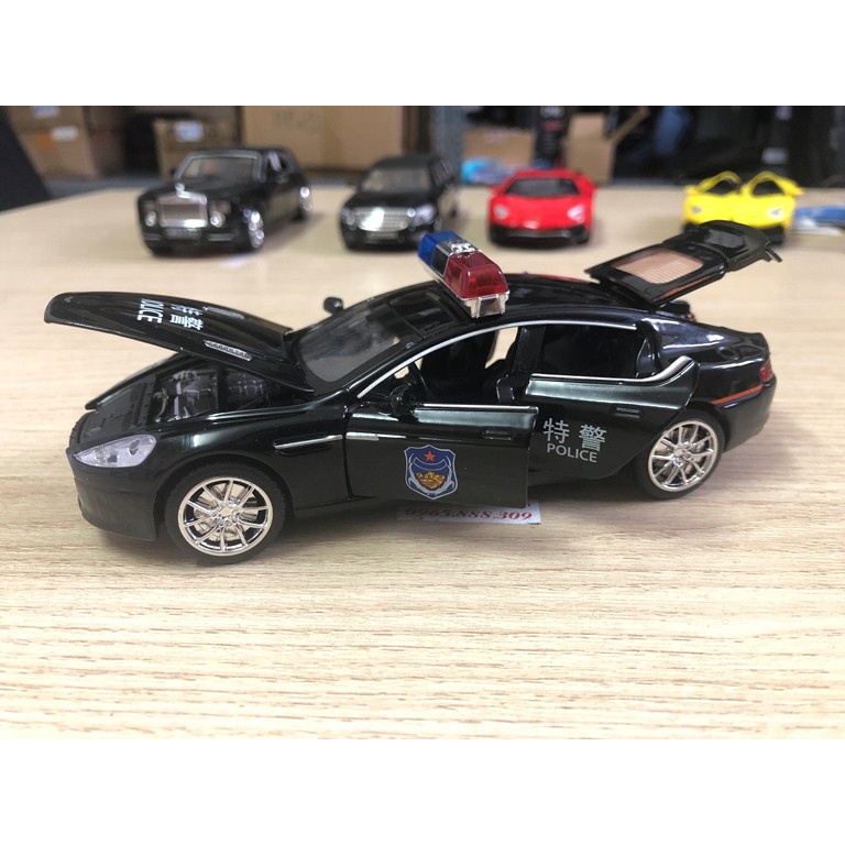 Xe cảnh sát mô hình Aston Martin tỉ lệ 1:32 bằng hợp kim