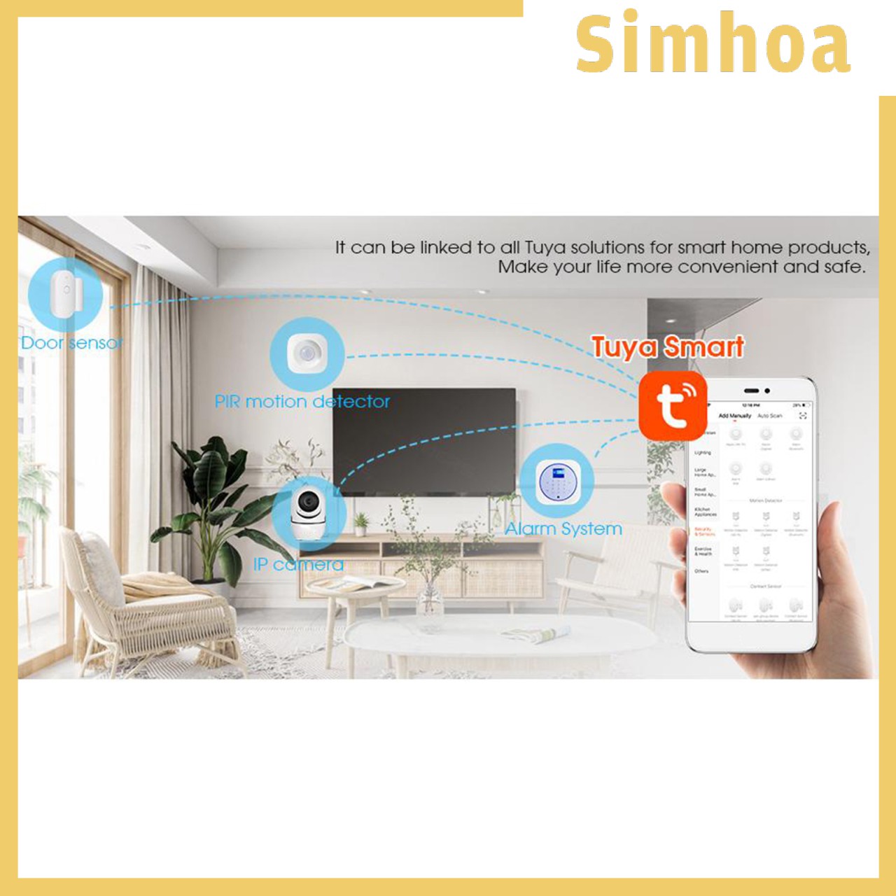 Chuông Báo Chống Trộm Thông Minh Kết Nối Wifi Cho Alexa