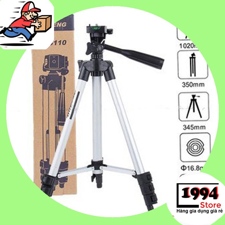 Gậy Chụp Ảnh Tripod 3 Chân, Điều Chỉnh Dễ Dàng, Gậy Nhẹ Nhàng Chắc Chắn Tiện Lợi Mang Đi Mọi Nơi/Chân gậy chụp ảnh