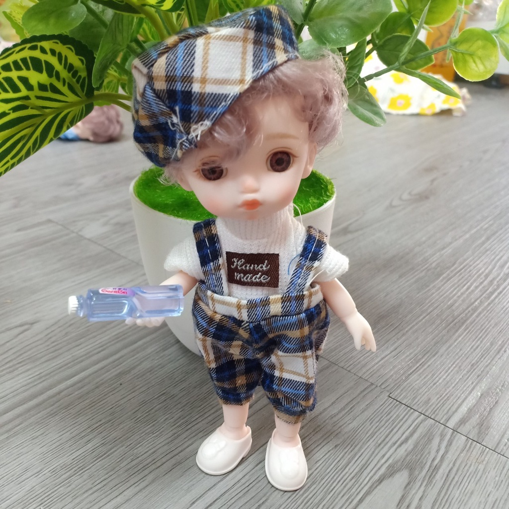 Chai nước khoáng mini đồ chơi mô phỏng cho búp bê