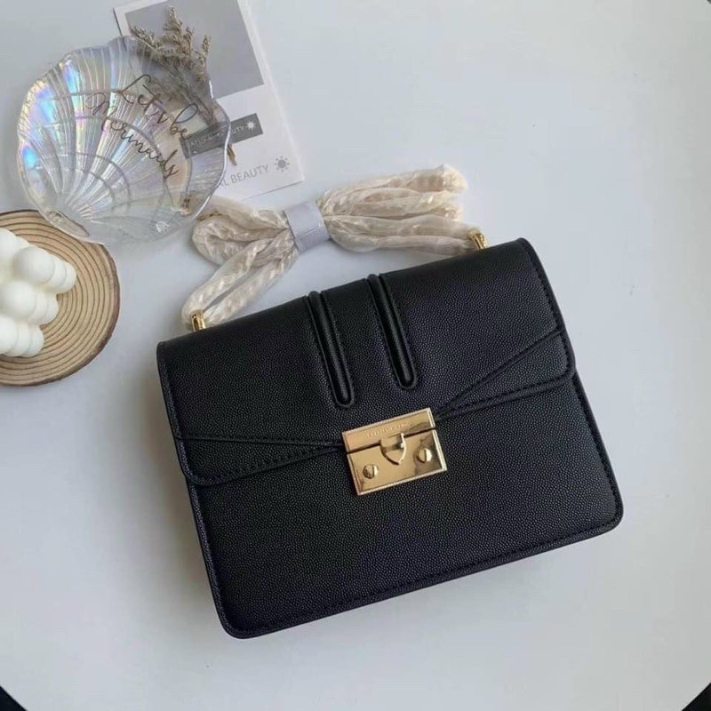 TÚI XÁCH CK QUỲNH BÚP BÊ SIZE 22 MÀU ĐEN, XANH