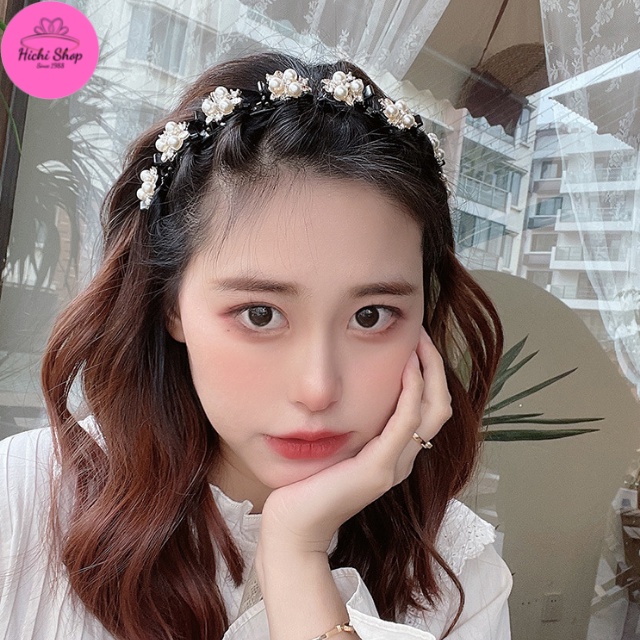 [MẪU MỚI NHẤT] Xước Tóc Kẹp Đính Hoa, Bờm Tóc Hichi Điệu Đà Phong Cách.
