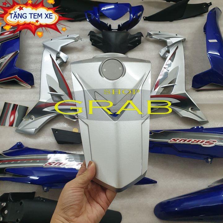 Bộ nhựa Màu Xanh GP cho xe SIRIUS đời 2005 đến 2018 - Dàn áo xe Sirius màu Xanh tím -SPG-DGSi-xt