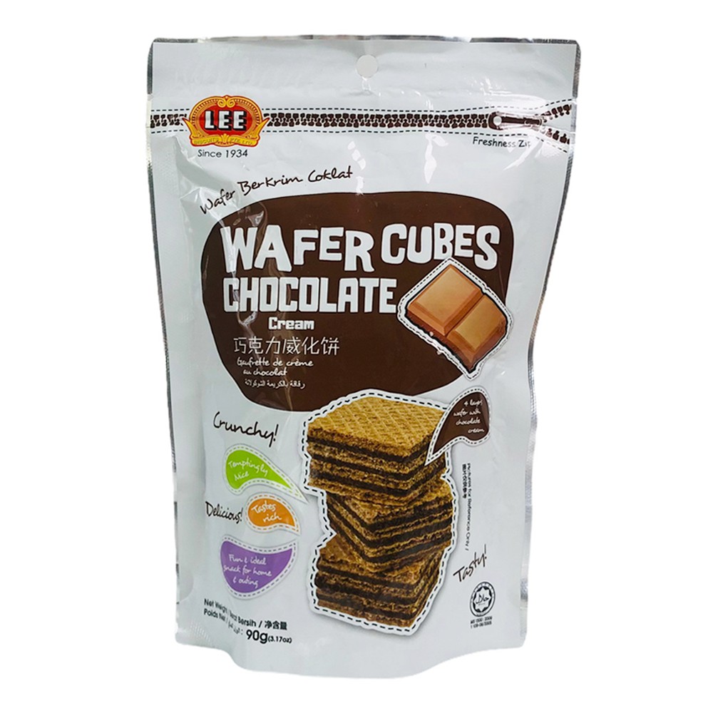 [HÀNG NHẬP KHẨU] Bánh Xốp Kem Wafer Cubes Lee Vị Socola 90g