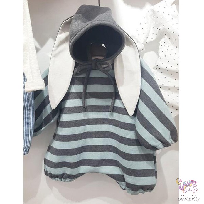 Set Áo Liền Quần &amp; Nón Tai Thỏ Đáng Yêu Dành Cho Bé