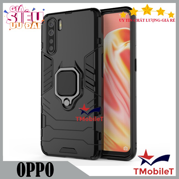 Ốp lưng OPPO A11 A12 A3S A5S A7 A52 A92 A5 A9 2020 F9 F11 11 Pro K3 chống sốc Iron Man gắn giá đỡ iring hỗ trợ xem video