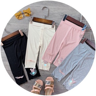 Quần legging thun tăm cho bé gái