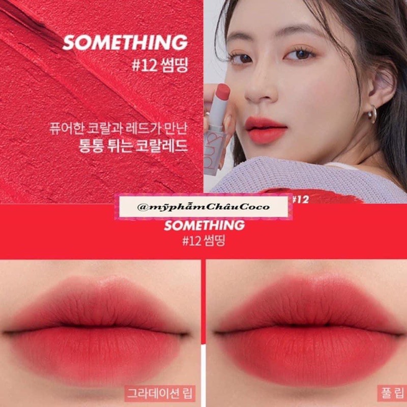 Son New Zero Gram Matte Lipstick Romand Màu 12 Something