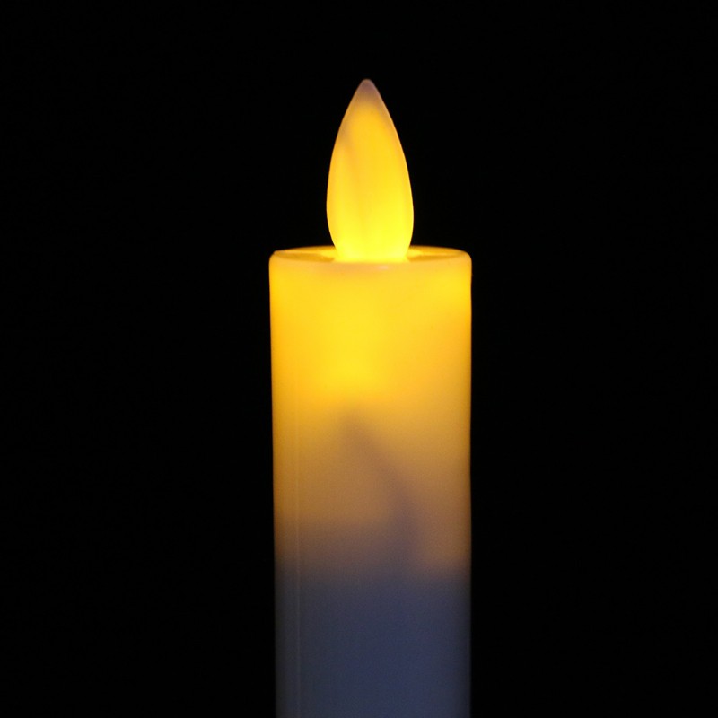 SEL♡♡ 2Pc Electric Flickering Flameless Led Candle Lights With Removable Gold Base